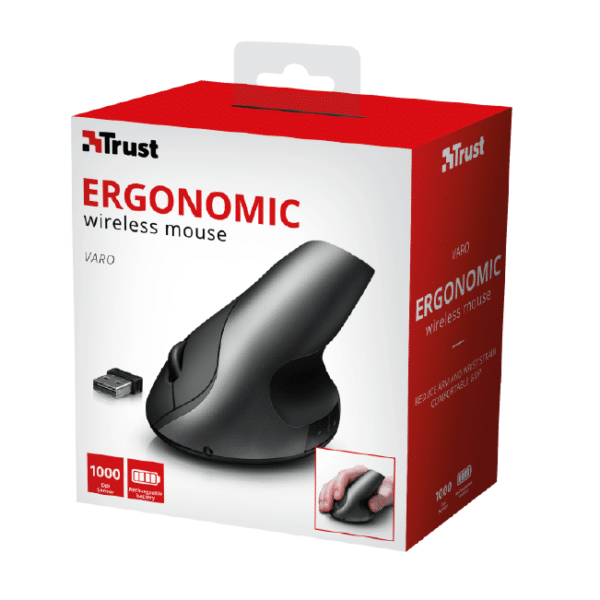 Varo Ergonomic Wireless Mouse