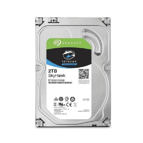 Disco Duro Interno Seagate SkyHawk - 3.5" - 2TB - SATA 3 - 5900 RPM