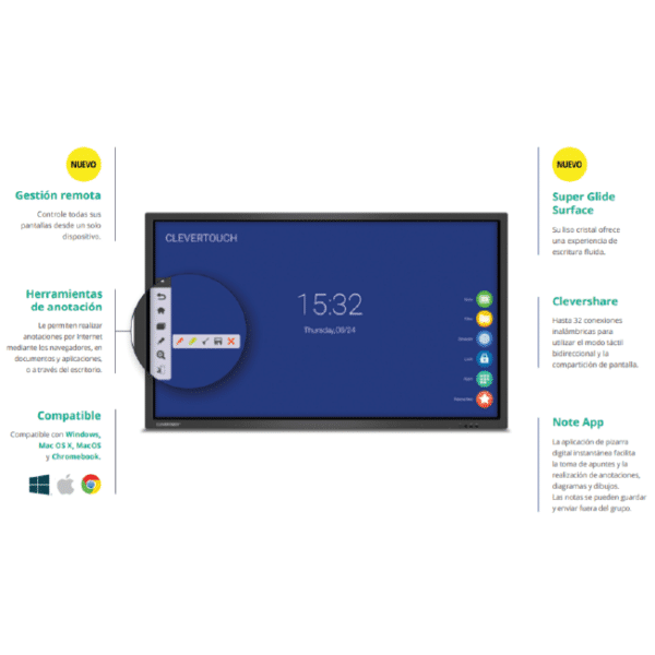 Monitor Interactivo CLEVERTOUCH V 4K